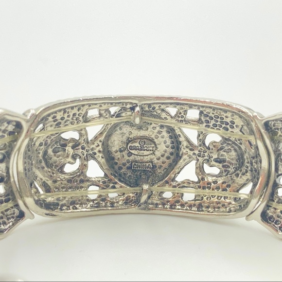 Graziano bracelet boho best western simulated turquoise tiger eye silver tone - Picture 14 of 14